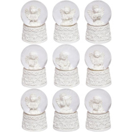 ШАР МЕТЕЛЬ "АНГЕЛОК" 45ММ СВЕТИТСЯ 7767-2