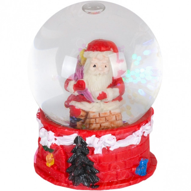 ШАР МЕТЕЛЬ 67–4 «ДЕД МОРОЗ, СНЕГОВИК»  65  ММ СВЕТИТСЯ