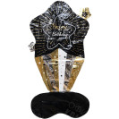 ШАРИК ФОЛЬГИРОВАННЫЙ НАПОЛЬНЫЙ "HAPPY BIRTHDAY" 130*70 СМ FL-004