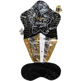 ШАРИК ФОЛЬГИРОВАННЫЙ НАПОЛЬНЫЙ "HAPPY BIRTHDAY" 130*70 СМ FL-004