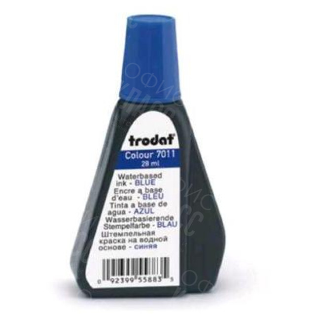 ШТЕМПЕЛЬНАЯ КРАСКА TRODAT 7011 28МЛ СИНЯЯ