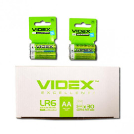БАТАРЕЙКА VIDEX LR6  /AA SHRINK CARD