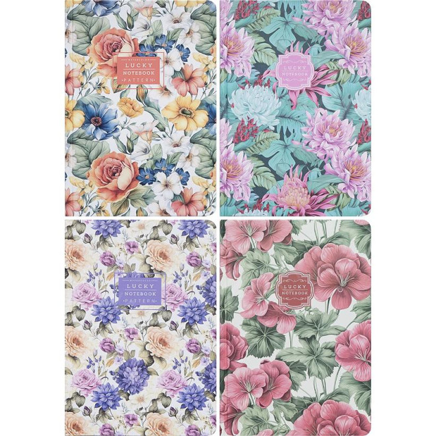 БЛОКНОТ А5 "МАНДАРИН" 64 Л., КЛЕТКА 60Г/М2, ТВЕРДАЯ ОБЛ. 9518/-19/-22/-23