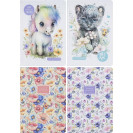 БЛОКНОТ А5 "МАНДАРИН" 64Л. ЛИНИЯ 70Г/М2, ТВЕРДАЯ ОБЛ. 9540/-41/-42/-43