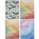 БЛОКНОТ А5 "МАНДАРИН" 80Л. ТВ. ОБЛ. СПИРАЛЬ, КЛЕТКА 60Г/М2 9584/-85/-86