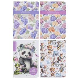 БЛОКНОТ А6 "МАНДАРИН" 64Л. ЧИСТЫЙ ЛИСТ 80Г/М2, ТВЕРДАЯ ОБЛ. 9528/-29/-30/-31