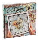 НАБОР ДЛЯ ТВОРЧЕСТВА ДЕКУПАЖ DECOUPAGE CLOCK С РАМКОЙ DKC-01-01/05