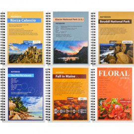 БЛОКНОТ В6 96 ЛИСТОВ КЛЕТКА COLOR "KRAFT" СПИРАЛЬ