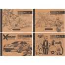 БЛОКНОТ СКЕТЧБУК "МАНДАРИН КРАФТ" 214467 7БЦ ТВ. ОБЛ. 36 Л. 148Х105ММ БК029/01-04