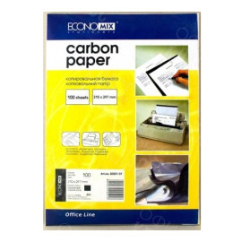 БУМАГА КОПИРОВАЛЬНАЯ ECONOMIX ЧЕРНАЯ 100 ЛИСТОВ А4
