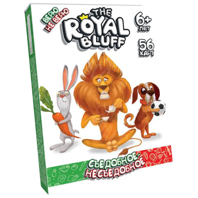 ИГРА "THE ROYAL BLUFF" "СЪЕДОБНОЕ - НЕСЪЕДОБНОЕ" RBL-02-01 DANKOTOYS
