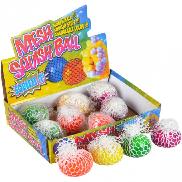 ИГРУШКА АНТИСТРЕСС «ЛИЗУН»  СЕТКА НЕОН 11–120