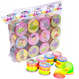 ПРУЖИНКА С БЛЕСТКАМИ «РАДУГА»  C129