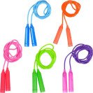 СКАКАЛКА ЦВЕТНАЯ ПЛАСТИКОВАЯ ДЛИНА 2,45М D4ММ 14-123