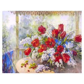 АЛМАЗНАЯ ЖИВОПИСЬ 30Х40 GLD61874 В КАРТОННОЙ КОРОБКЕ