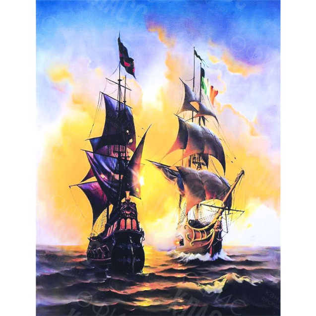 АЛМАЗНАЯ ЖИВОПИСЬ 40Х50 GLE72988 В КАРТОННОЙ КОРОБКЕ