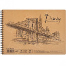 АЛЬБОМ 30 ЛИСТОВ А4 "KRAFT" 96Г/М², ВНУТРЕННИЙ БЛОК БУМАГА - CRAFT СПИРАЛЬ