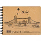 АЛЬБОМ 30 ЛИСТОВ А5 "KRAFT" 96Г/М², ВНУТРЕННИЙ БЛОК БУМАГА - CRAFT СПИРАЛЬ