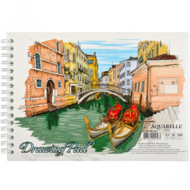 АЛЬБОМ А5 "COLOR KRAFT"  20 ЛИСТОВ, 200Г/М² СПИРАЛЬ