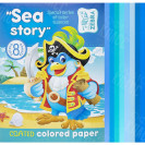 БУМАГА ЦВЕТНАЯ А4 ОДНОСТОРОННЯЯ, МЕЛОВАН, 8ЛИСТОВ "МАНДАРИН"АНГЛ. 202624