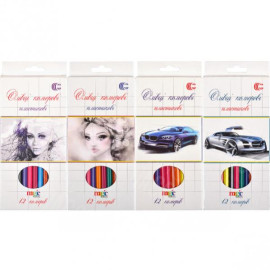 КАРАНДАШИ 12 ЦВЕТОВ НАБОР WHITE NIGHT "С" КАРАНДАШИ 12 ЦВЕТОВ НАБОР WHITE NIGHT "С"