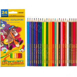 КАРАНДАШИ 24 ЦВЕТА НАБОР 1010/24 MARCO ПЕГАШКА
