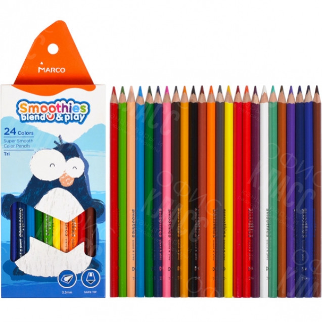 КАРАНДАШИ 24 ЦВЕТОВ НАБОР 2150  /24  СВ MARCO