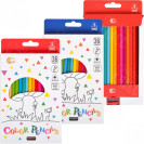 КАРАНДАШИ 36 ЦВЕТОВ НАБОР WHITE GOLD «С» 9402–36 ТРЕУГОЛЬНЫЕ