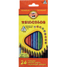 КАРАНДАШИ ЦВЕТНЫЕ KOH-I-NOOR TRIOCOLOR 24ШТ 3134 
