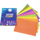 КАРТОН ЦВЕТНОЙ А4 "НЕОН" ОДНОСТОРОННИЙ 8 ЛИСТОВ, КАРТОННАЯ ПАПКА ТМ"FАMILY LINE" ТЕ12946