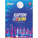 КАРТОН ЦВЕТНОЙ А4 "НЕОН" ОДНОСТОРОННИЙ 8 ЛИСТОВ, КАРТОННАЯ ПАПКА ТМ"FАMILY LINE" ТЕ12946