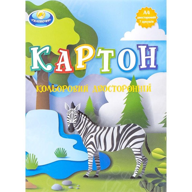 КАРТОН ЦВЕТНОЙ А4 ДВУСТОРОННИЙ 7 ЛИСТОВ ТМ ТЕТРАДА ТЕ251