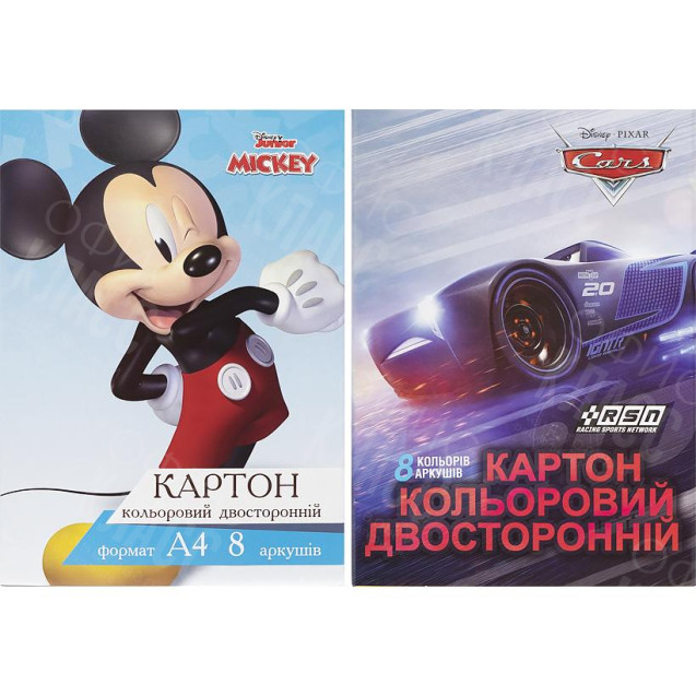 КАРТОН ЦВЕТНОЙ А4 ДВУХСТОРОННИЙ 8 ЛИСТОВ (8 ЦВЕТОВ) ТМ ТЕТРАДА ТЕ12048