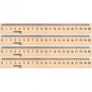 ЛИНЕЙКА  20 СМ ДЕРЕВЯННАЯ