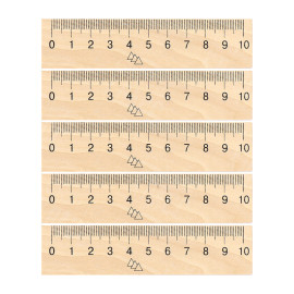 ЛИНЕЙКА 10 СМ, ДЕРЕВЯННАЯ