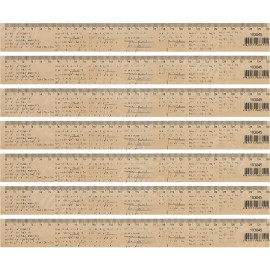 ЛИНЕЙКА 30СМ ДЕРЕВЯННАЯ "АЛГЕБРА" 103045