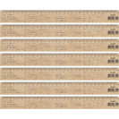 ЛИНЕЙКА 30СМ ДЕРЕВЯННАЯ "АЛГЕБРА" 103045