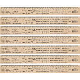 ЛИНЕЙКА 30СМ ДЕРЕВЯННАЯ "ТРИГОНОМЕТРИЯ" 103043