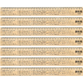 ЛИНЕЙКА 30СМ ДЕРЕВЯННАЯ "ФИЗИКА" 103042