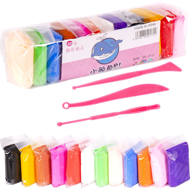 МОДЕЛИН 12 ЦВЕТОВ (11ГРМ) BK-1012 130ГРМ