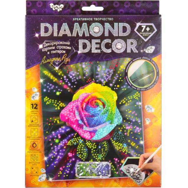 НАБОР АЛМАЗНАЯ КАРТИНА «DIAMOND DECOR»  DD-01–01  /10