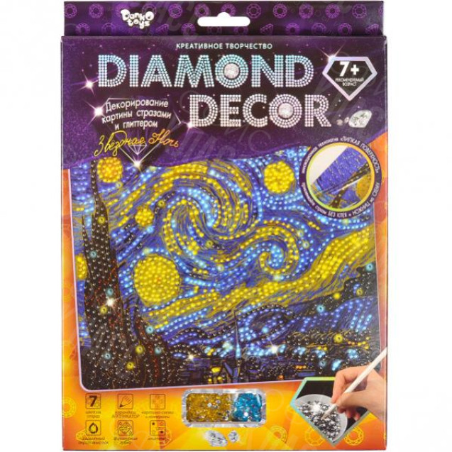 НАБОР АЛМАЗНАЯ КАРТИНА «DIAMOND DECOR»  DD-01–01  /10