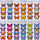 НАКЛЕЙКА БАБОЧКА 327 ГОЛОГРАММА