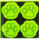 НАКЛЕЙКА СВЕТООТРАЖАЮЩАЯ 4 ШТУКИ "ЛАПА"