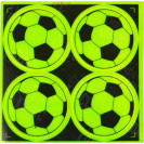 НАКЛЕЙКА СВЕТООТРАЖАЮЩАЯ 4 ШТУКИ "МЯЧ"