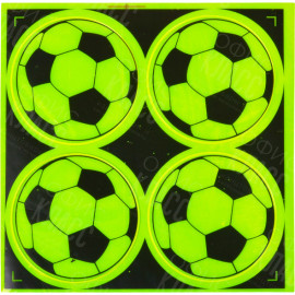 НАКЛЕЙКА СВЕТООТРАЖАЮЩАЯ 4 ШТУКИ "МЯЧ"