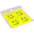 НАКЛЕЙКА СВЕТООТРАЖАЮЩАЯ 4 ШТУКИ "СМАЙЛ" ВЕСЕЛЫЙ
