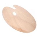 ПАЛИТРА ДЛЯ РИСОВАНИЯ ДЕРЕВЯННАЯ ОВАЛЬНАЯ 400Х500Х5ММ DK18424