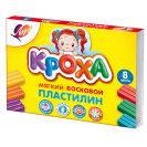 ПЛАСТИЛИН  8 ЦВЕТОВ МЯГКИЙ 25С 1551-08 ЛУЧ