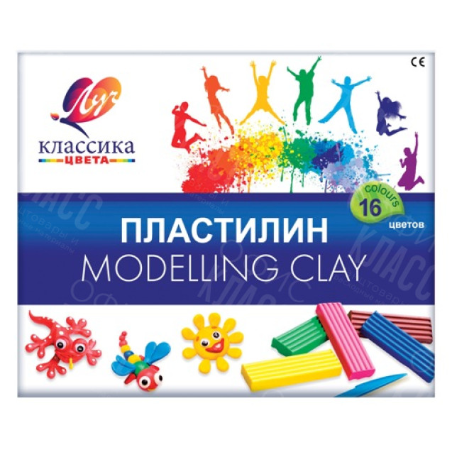 ПЛАСТИЛИН 18 ЦВЕТОВ КЛАССИКА 1330-08  ЛУЧ